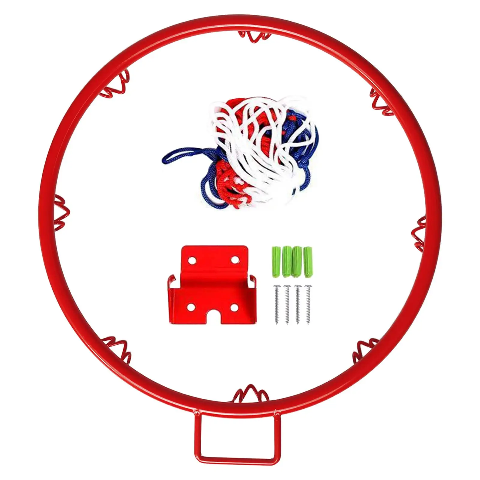 농구 벽에 의하여 거치되는 농구 링 옥외를 위한 농구 링 그물