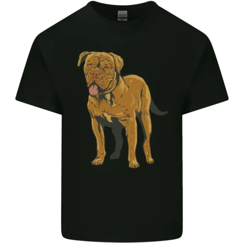 French Mastiff Dogue Bordeaux Dog Mens Cotton T-Shirt Tee Top