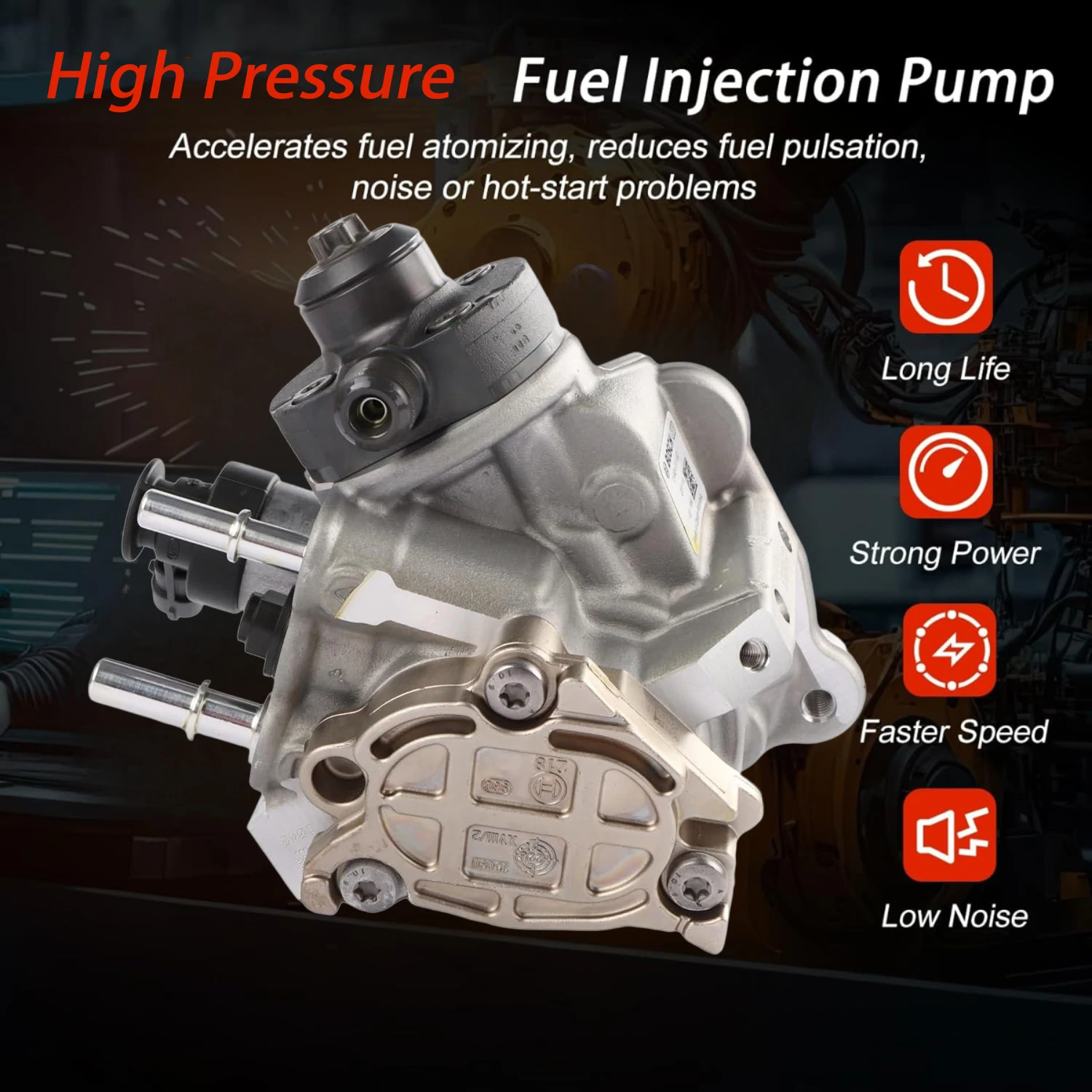 

0445010516 0445010552 Common Rail Fuel Injection Pump AV6Q-9A543-BA 9688499680 1696606 for Ford Citroen Peugeot 1.6D Engine