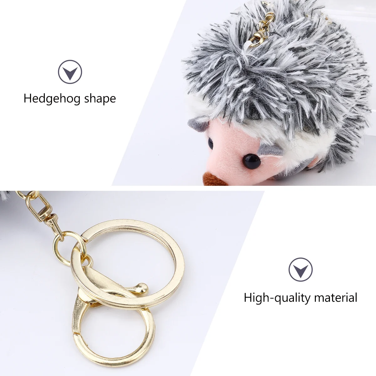 1 個ハリネズミキーリングクリエイティブかわいいバッグ吊り下げペンダントスタイリッシュなキーアクセサリーキーチェーンバッグ吊り下げペンダント