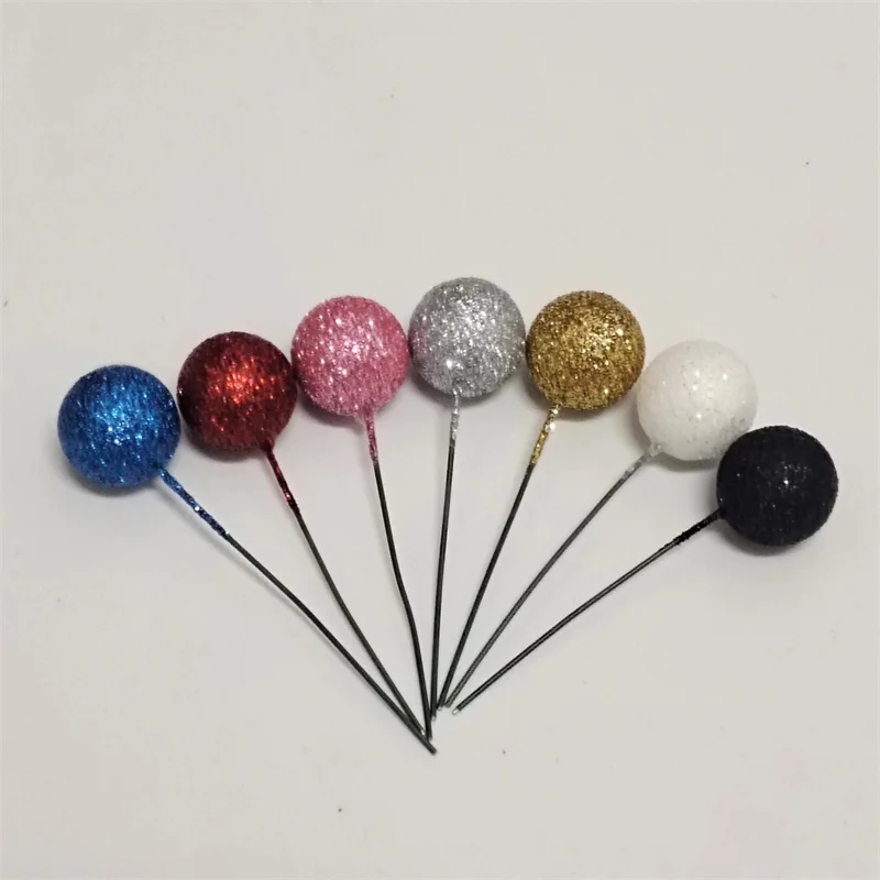 Glitter Foam Balls Charming Sparkling Ball Unique Cake Decoration Party Great For Celebrations Holiday Cake Accessories Plug-in