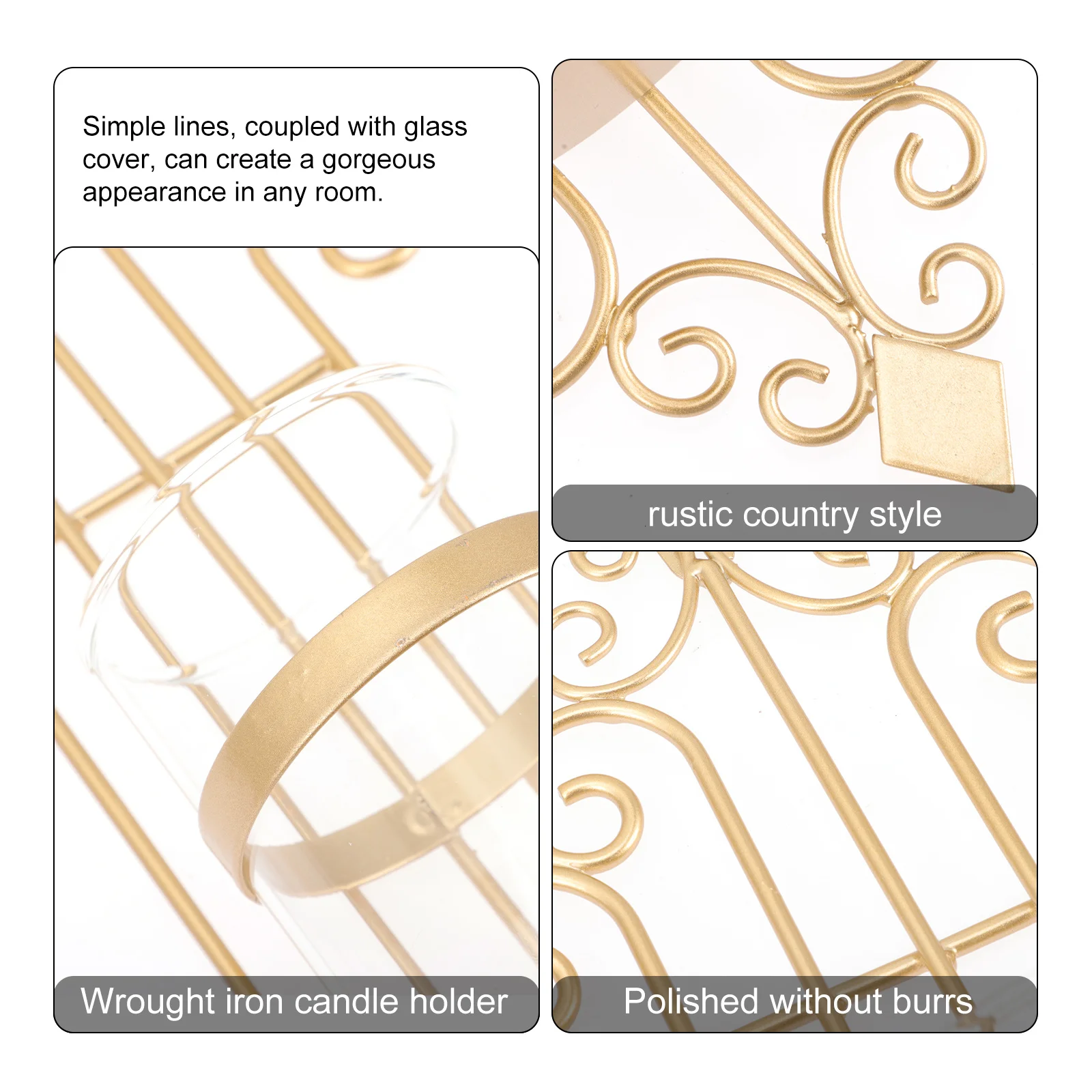 

Rose Gold Wall Holders Decorative Simple Application Method Warm Decoration Wall Holder