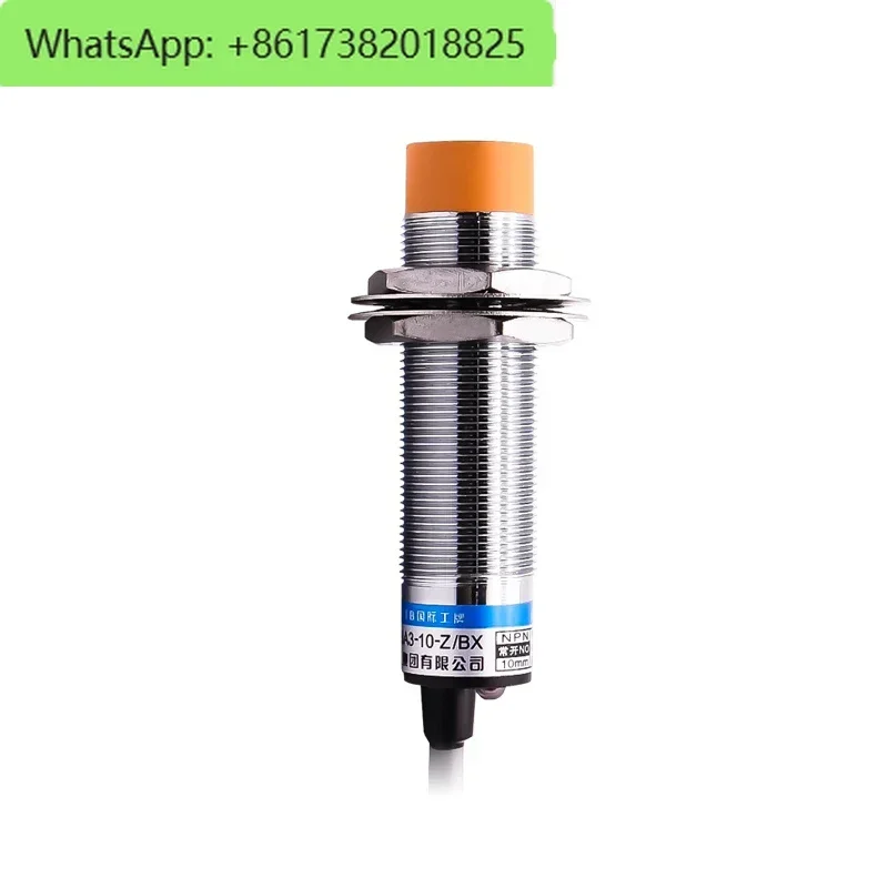

10Pcs proximity switch Hugong LJ18A3 metal inductive 24V AC and DC 220NPN three-wire normally open M18 sensor
