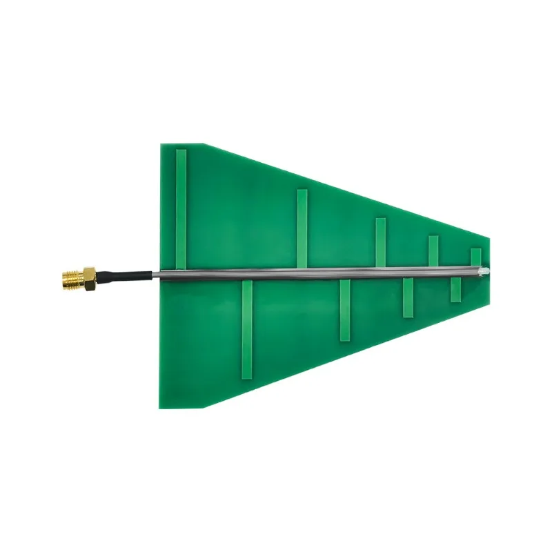 UWB Log Periodic Antenna 1.35GHz-9.5GHz Broadband PCB Antenna with SMA Connector for RF Signal Test Experiment