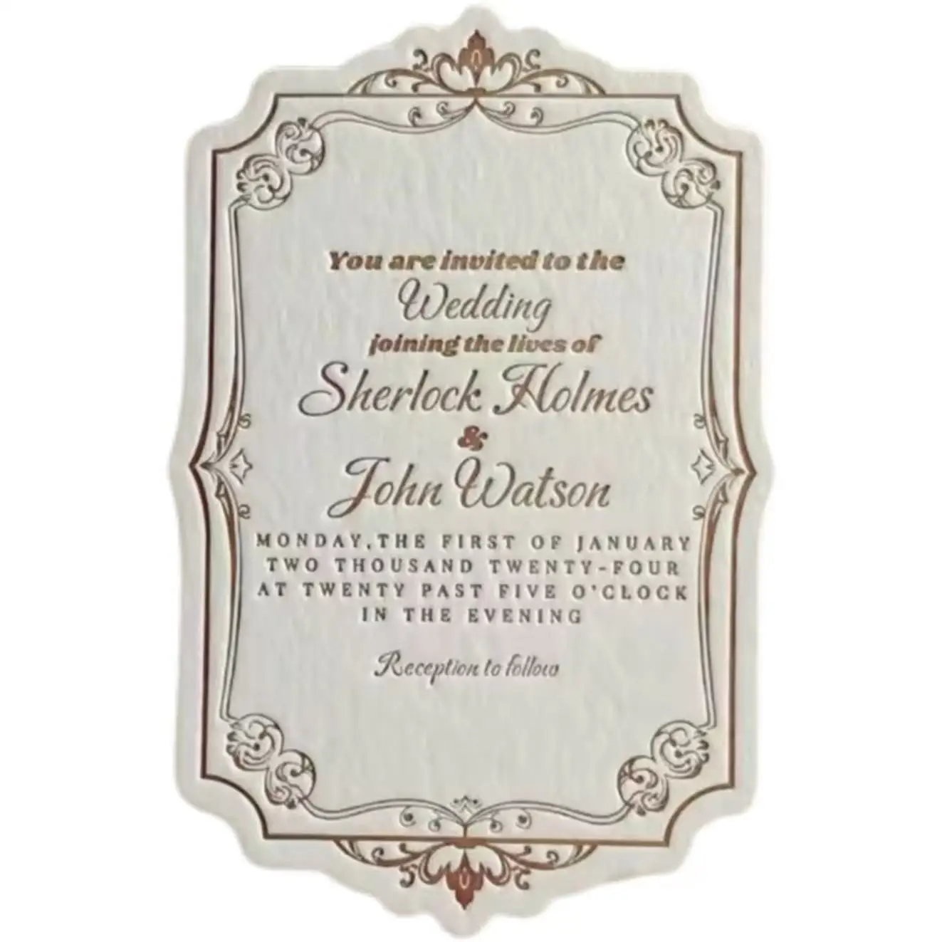 

Custom Textured Paper Invitation Cards | Luxury Embossed Printing | Wedding & Romantic Thank You Cards