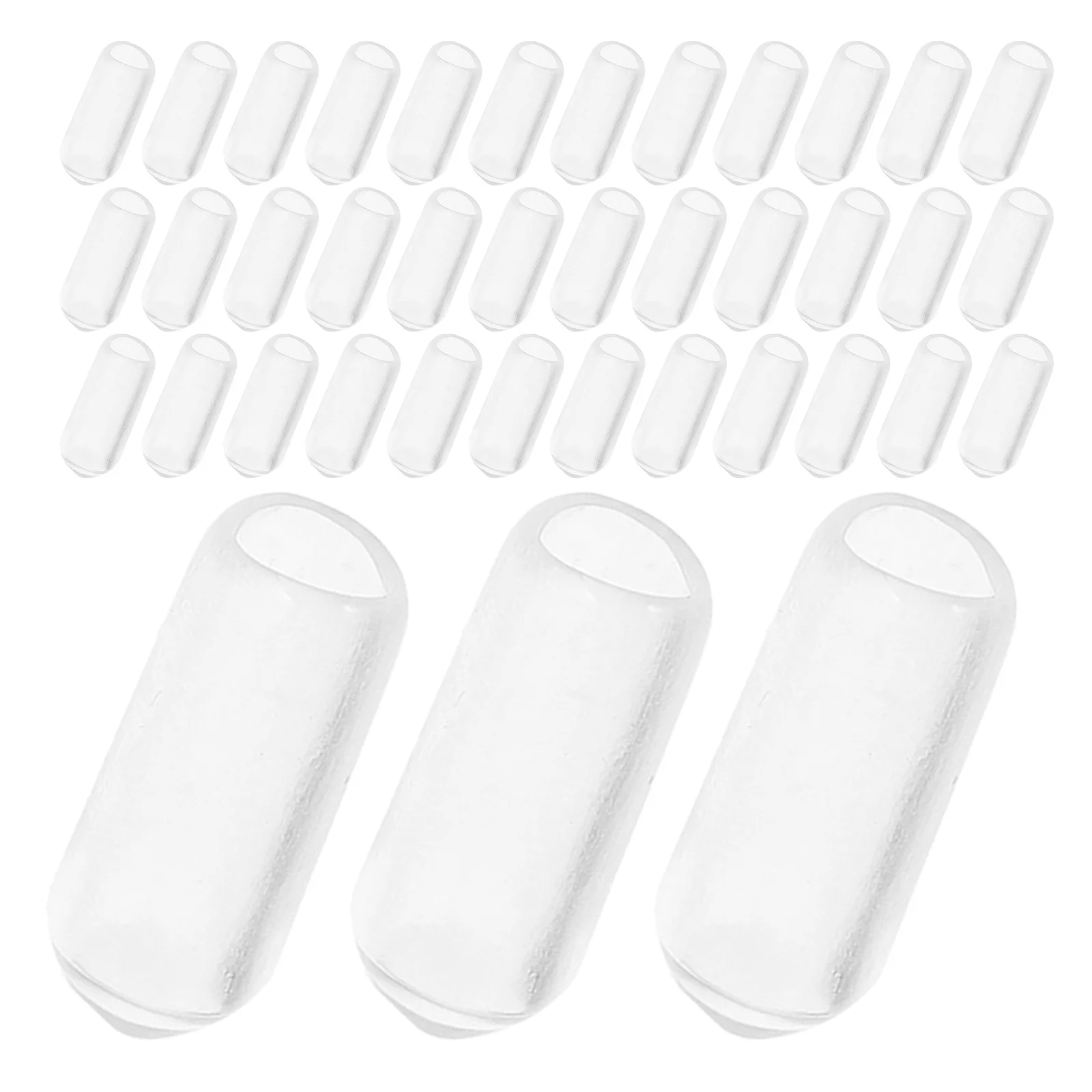

200Pcs Rubber Headband End Caps Protector Tips 2.5mm Ideal DIY Accessories for Hair Bands Anti-Scratch Comfortable Long-Lasting
