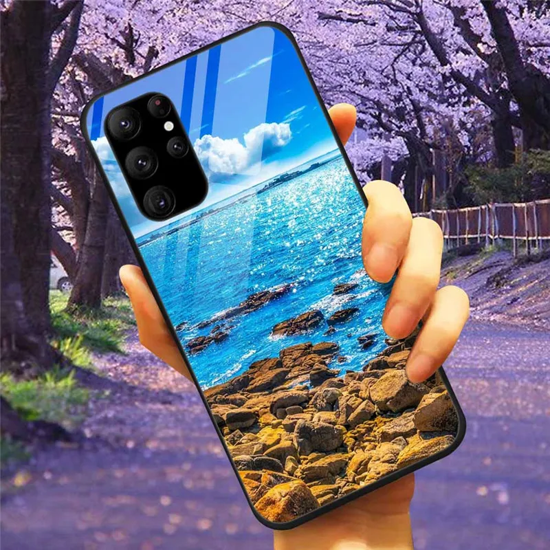 For Samsung S24 /S24 Plus /S24 Ultra 5G Case Tempered Glass Cover Bumper for Samsung Galaxy S24 Plus Ultra 5G Phone Shell S24 FE