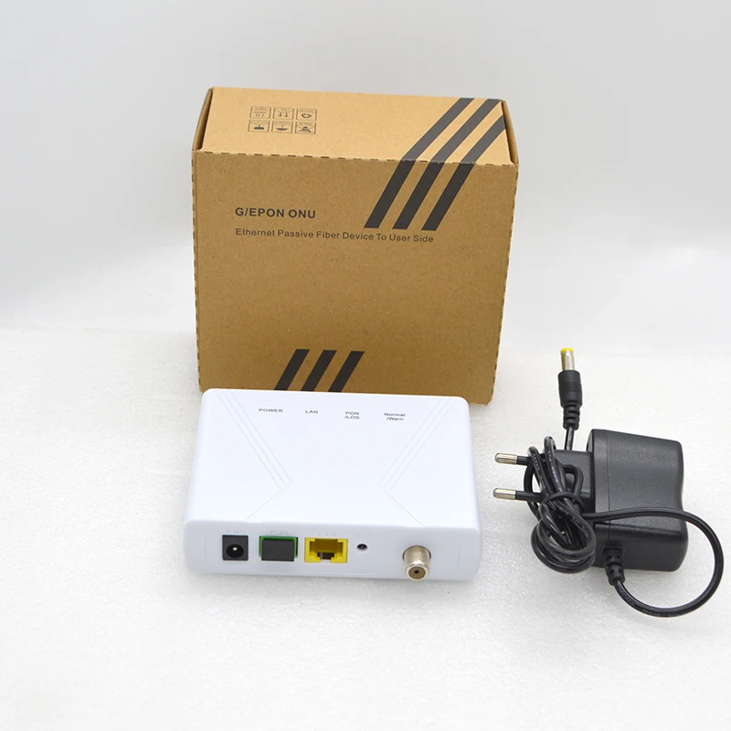 Imagem -02 - Single Port Gigabit Fibra Óptica Cat Xpon Onu Ont 1ge Catv Compatível com Epon Gpon-olt Preço de Fábrica Venda por Atacado Quente