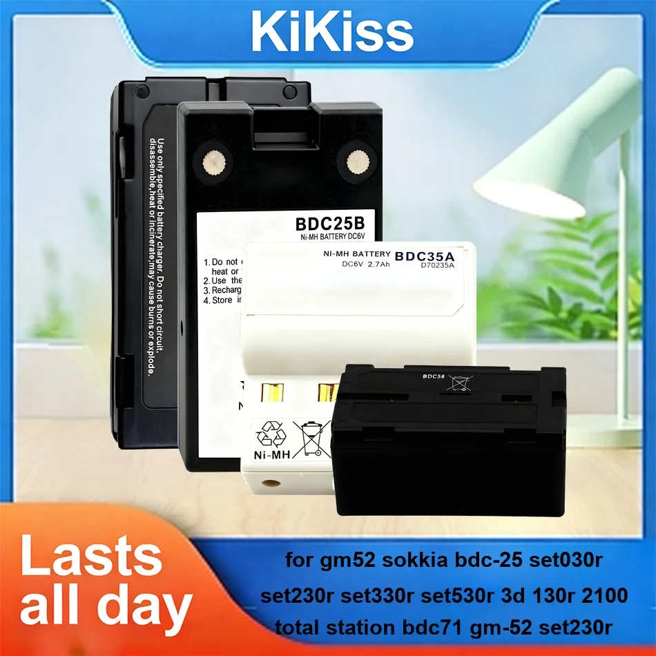 

Аккумулятор BDC72 BDC58 BDC25B для тахеометров Sokkia GM52, BDC-25, set030r, set230r, set330r, set530r, 3D 130R, 2100, BDC71, GM-52, set230r