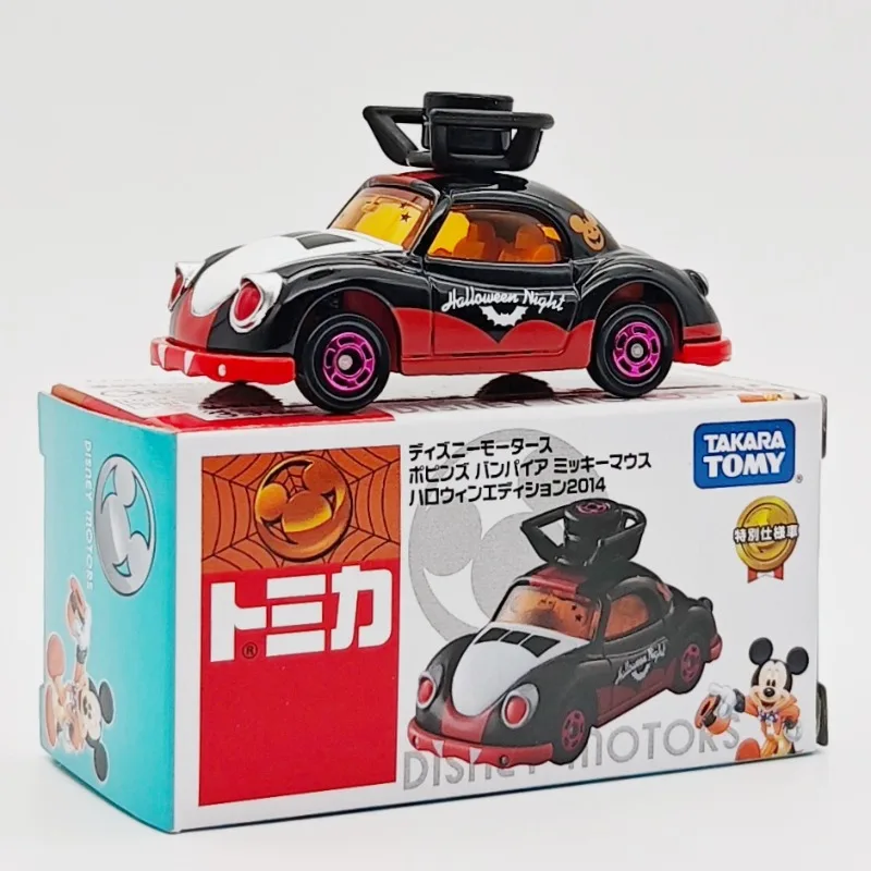 TAKARA TOMY Tomica DISNEY MOTORS Mickey und Minnie Halloween Special Edition Legierung Spielzeug Kraftfahrzeug Druckguss Metall Modell Geschenke