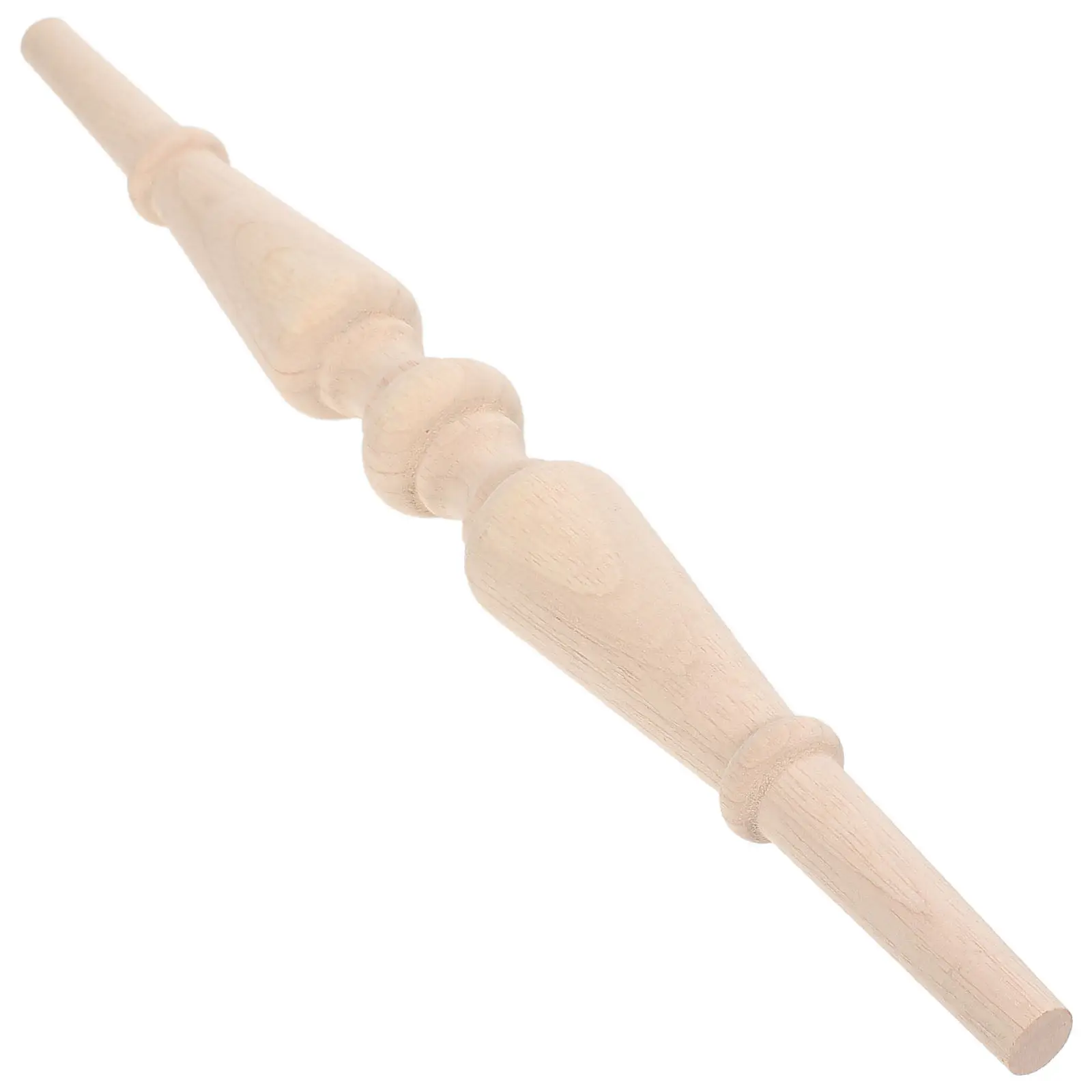 Wood Baluster Spindle 16In Unpainted European Unfinished Decorative Staircase Finial for Indoor Railing Posts and Furniture