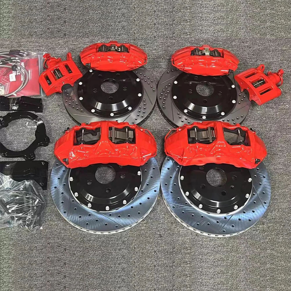 4 6 8 Pot Calipers Cover Set Upgraded Auto Brake Systems Big Brake Rotors Discs Kit For Audi S6 C7 S8 A6 C8 Rs7 S4 B85