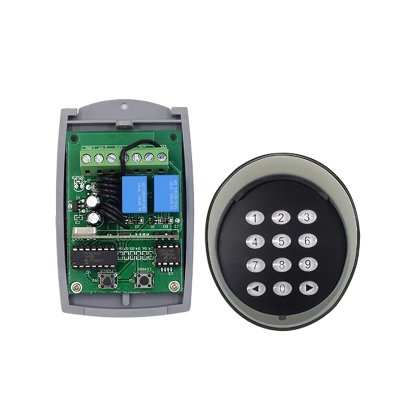 【RECOMENDAR】Rolling Code 433MHZ Wireless Receiver Universal Numeric Keypad For Automatic Garage Door Swing Gate Sliding Gate Ope