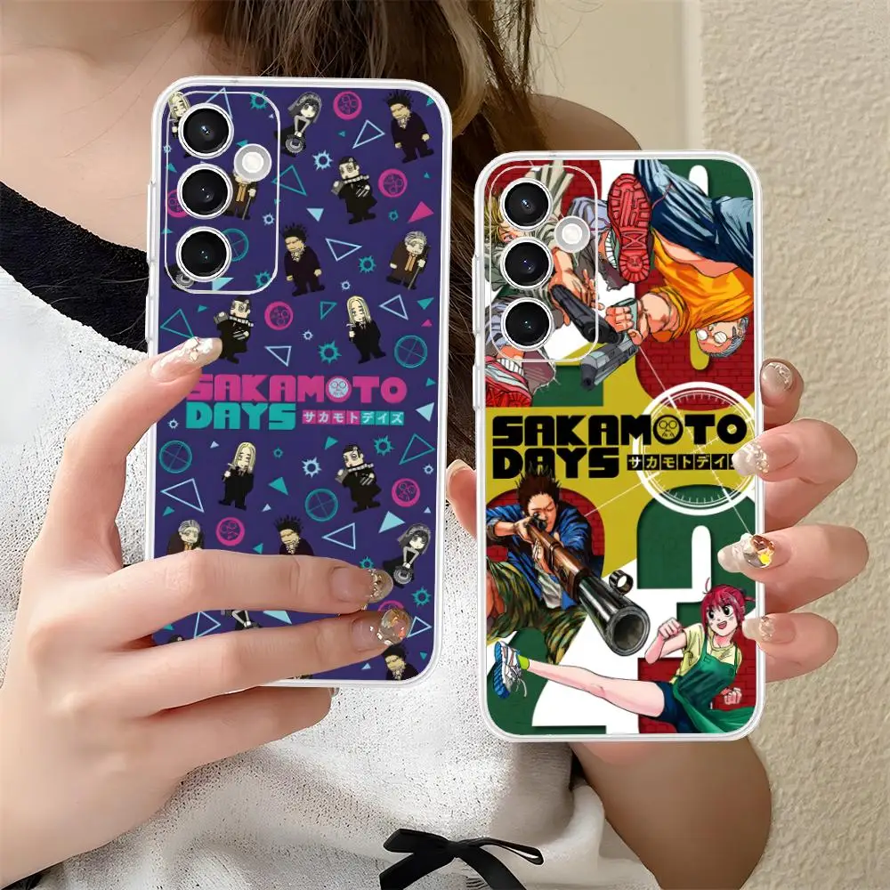 Sakamoto Days Mobile Phone Case for Samsung Galaxy S25 S24 S23 S22 S21Plus FE Ultra Clear Colorful Cover Cover Pretty