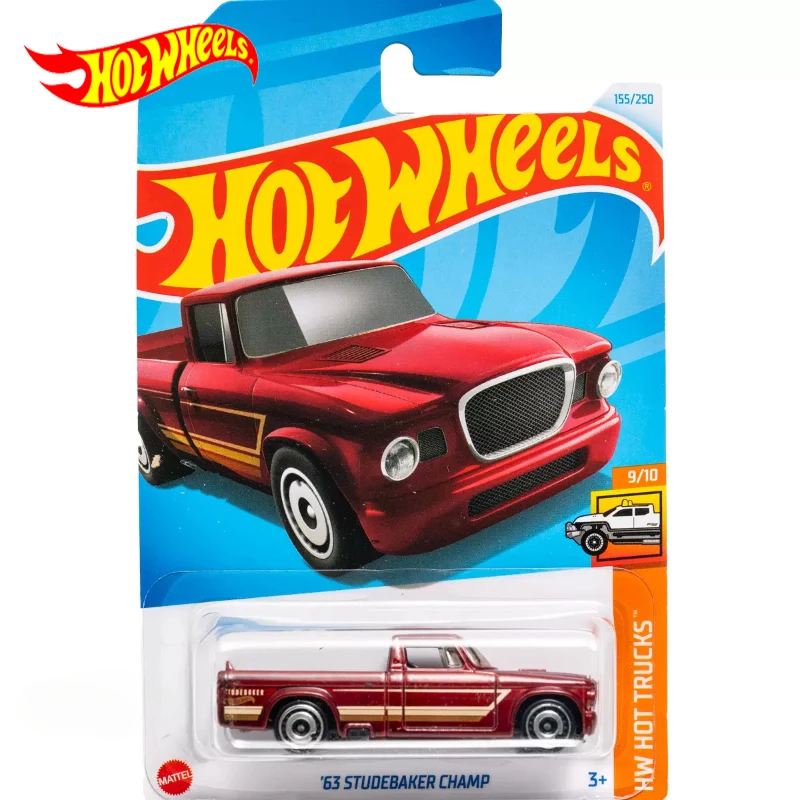 2024H Original Hot Wheels Car 63 Studebaker Champ Toys for Boys 1/64 Diecast Voiture Trucks Metal Model Brinquedos Birthday Gift