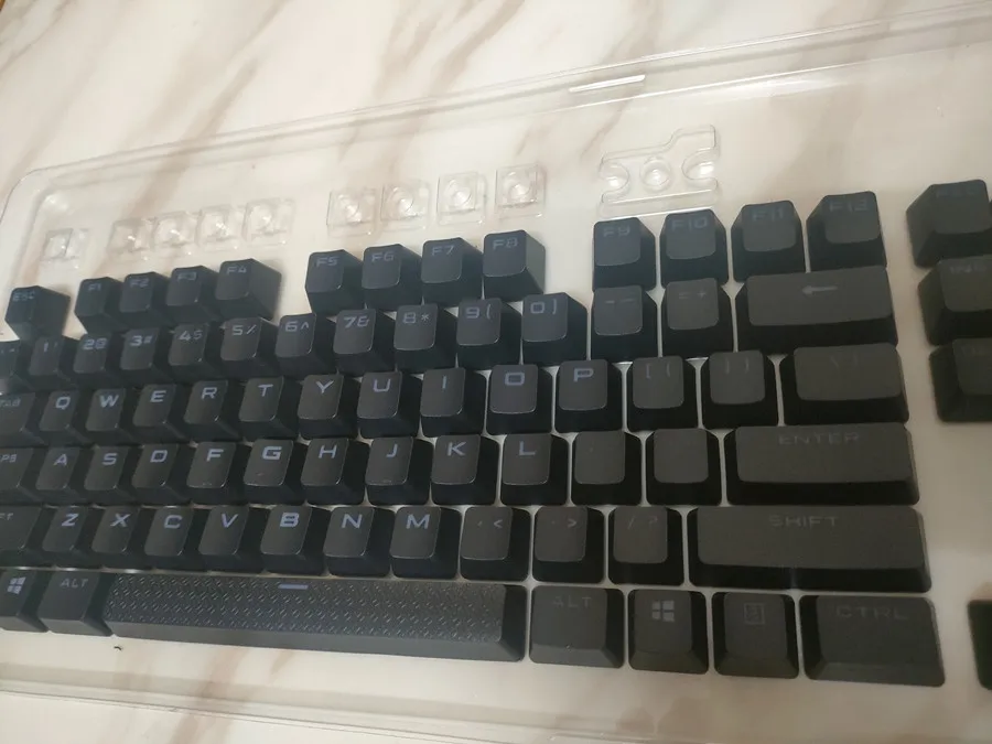 Imagem -04 - Conjunto Completo Pbt Substituição Keycap Preto Corsair K70lux K70rgb K70 Mk2 K95 K65 K63