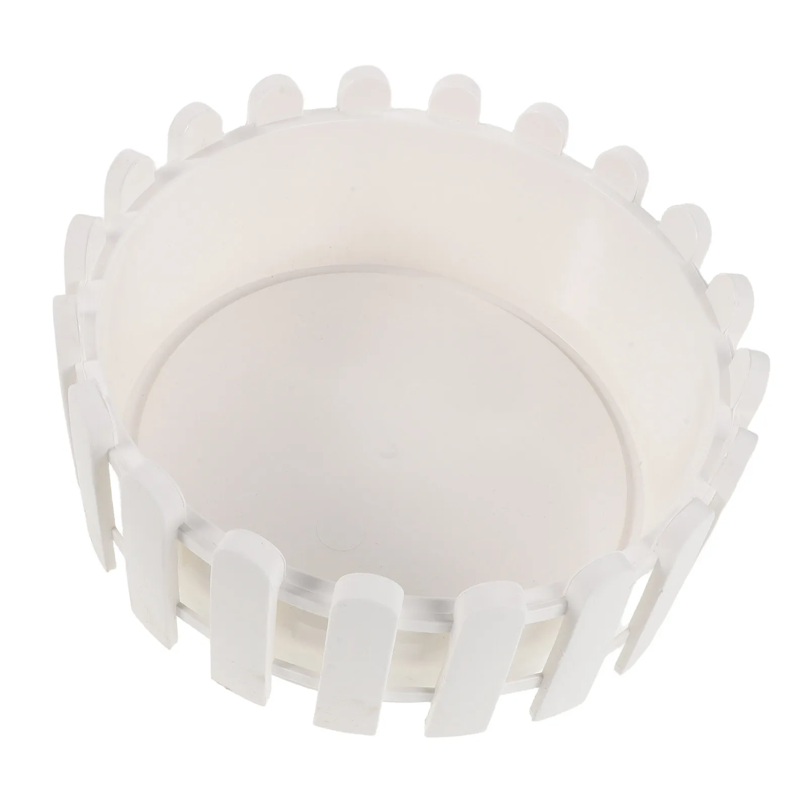 Round Picket Fence Flower Pot Plastic 8.5 Inch Decorative Window Box Planter Indoor Outdoor Garden Succulent Plant Container