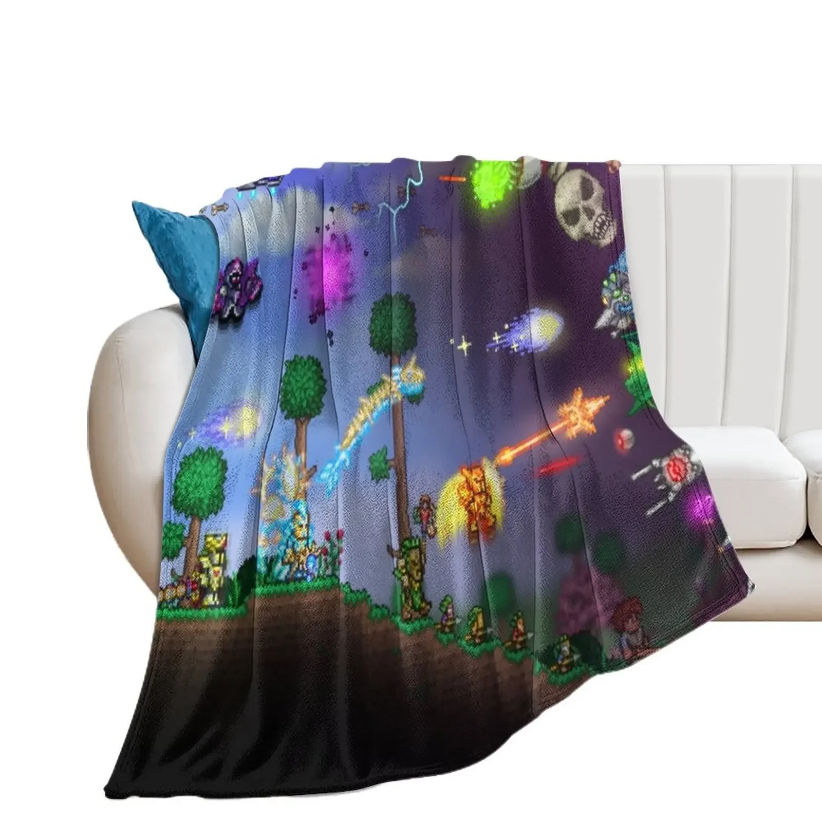 

Terraria Game - Artwork Throw Blanket Shaggy Blankets For Bed Blankets