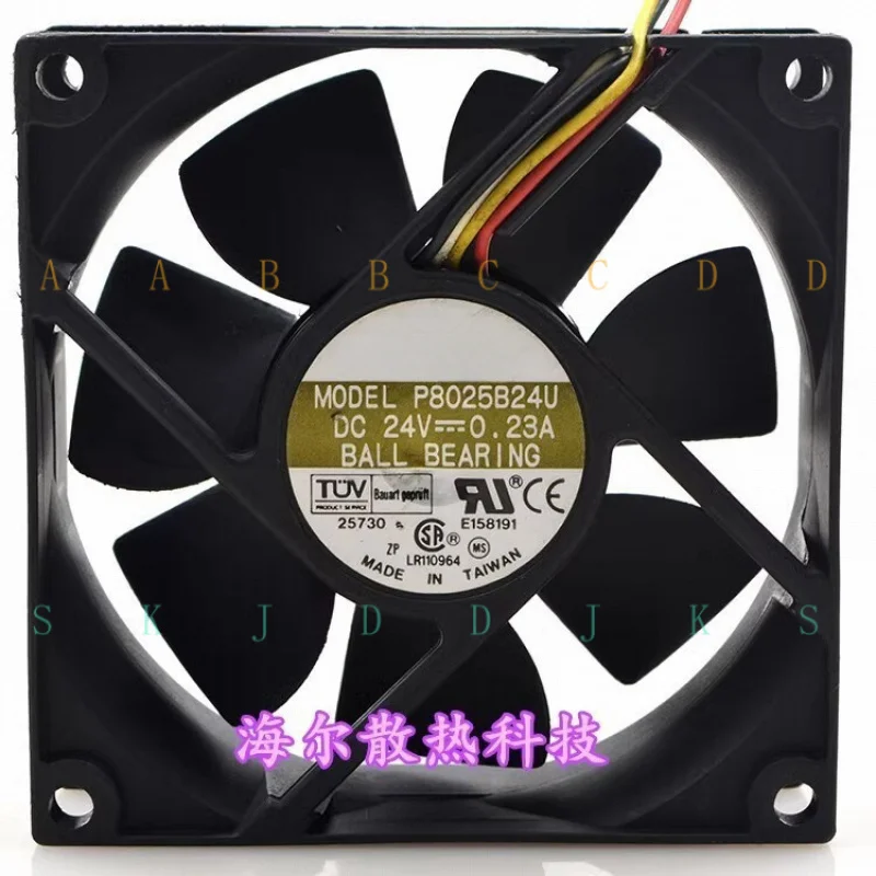 

M 1шт P8025B24U DC24V 0.23A 8CM 8025 4-проводной вентилятор охлаждения