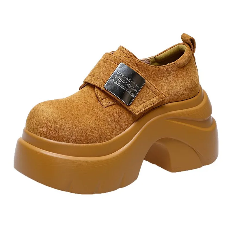 

Новинка 2023 года, женские весенние кожаные туфли Мэри Джейн на массивной платформе и высоком каблуке с пряжкой до щиколотки, женские туфли-лодочки на толстом каблуке 10 см, туфли Лолита