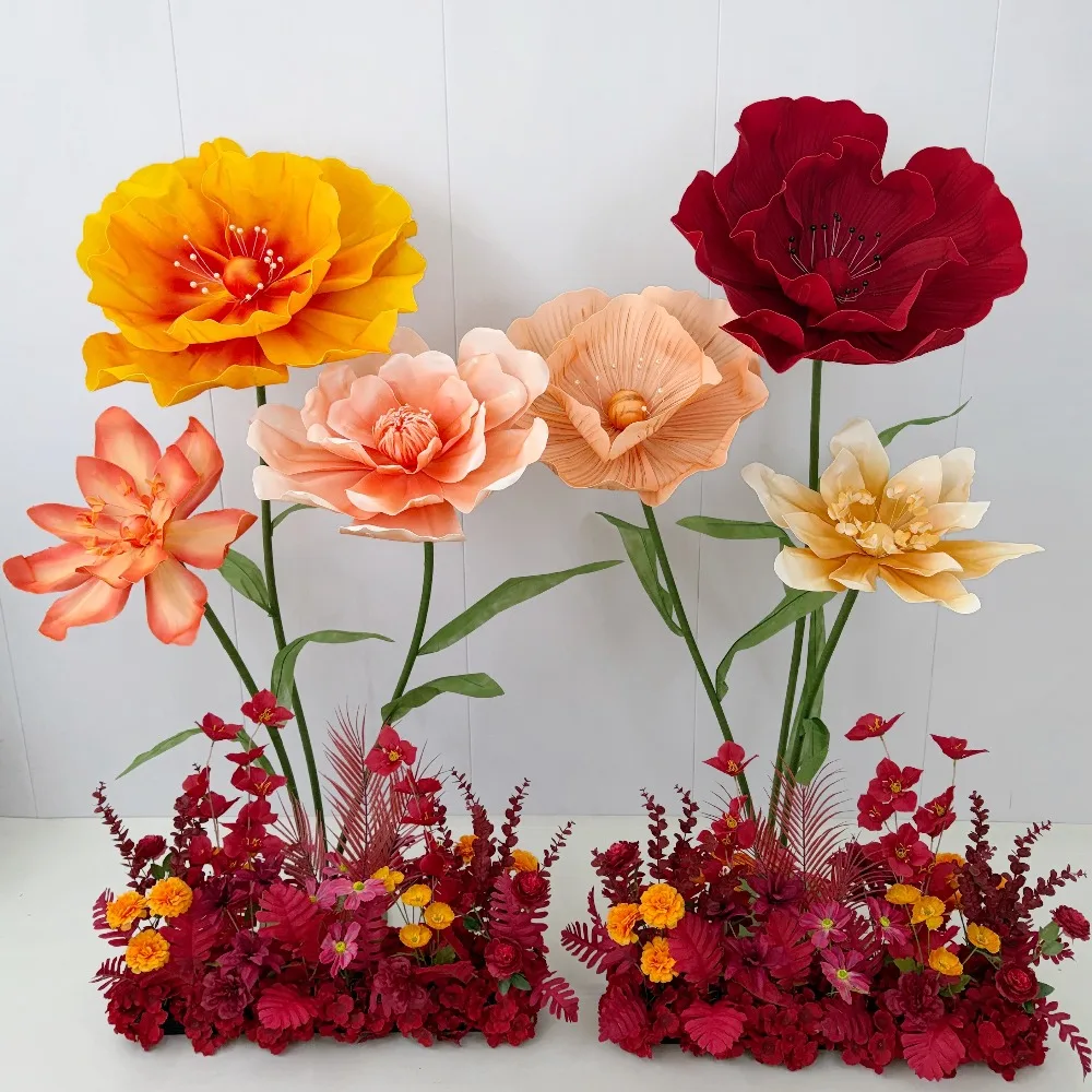 

170 см большие искусственные цветы ручной работы цветок мак витрина украшения сада свадьба день рождения поставки домашний декор