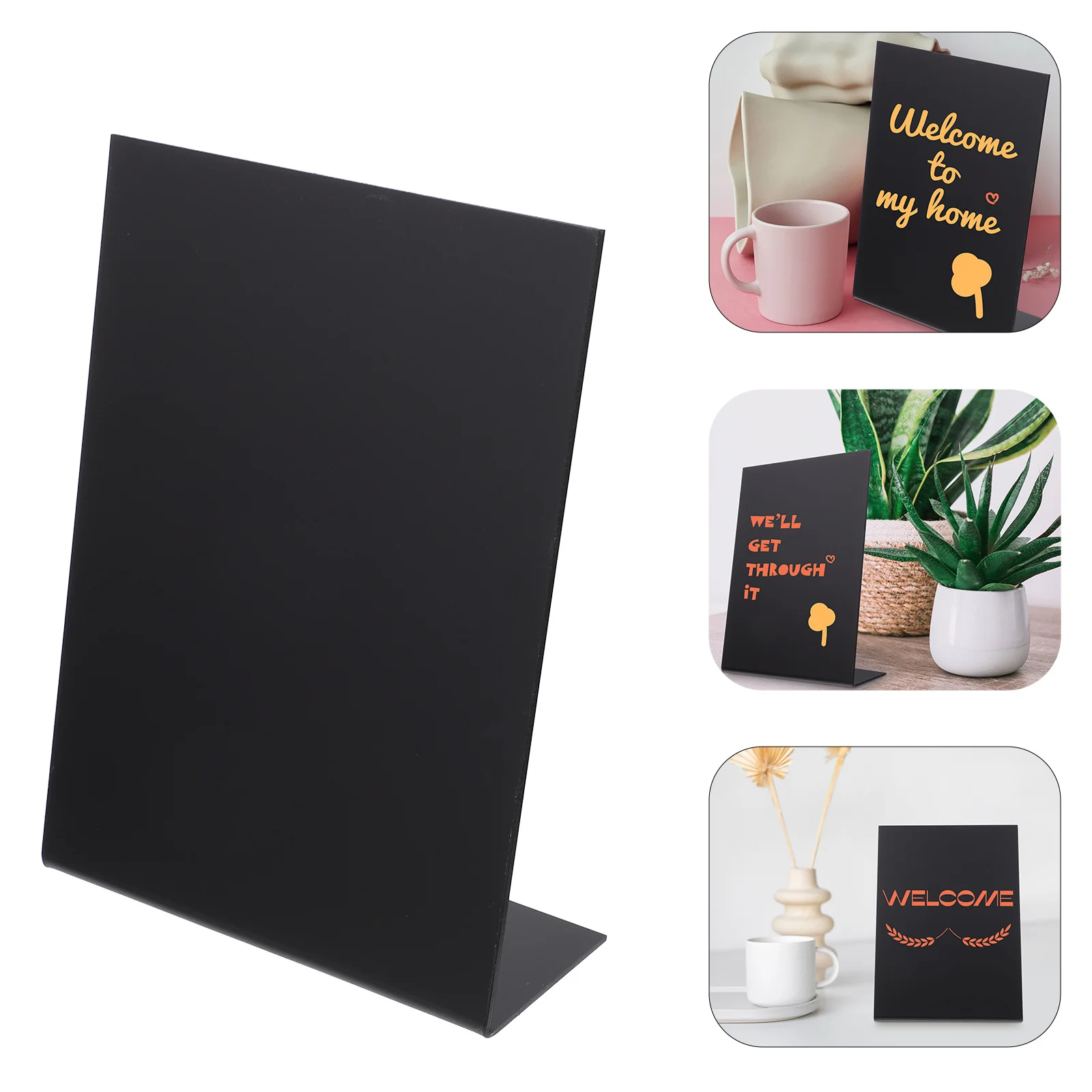

1pc Acrylic Blackboard Sign Mini Chalkboard For Restaurant Bar Home Office Decor Message Board Erasable Writing Surface