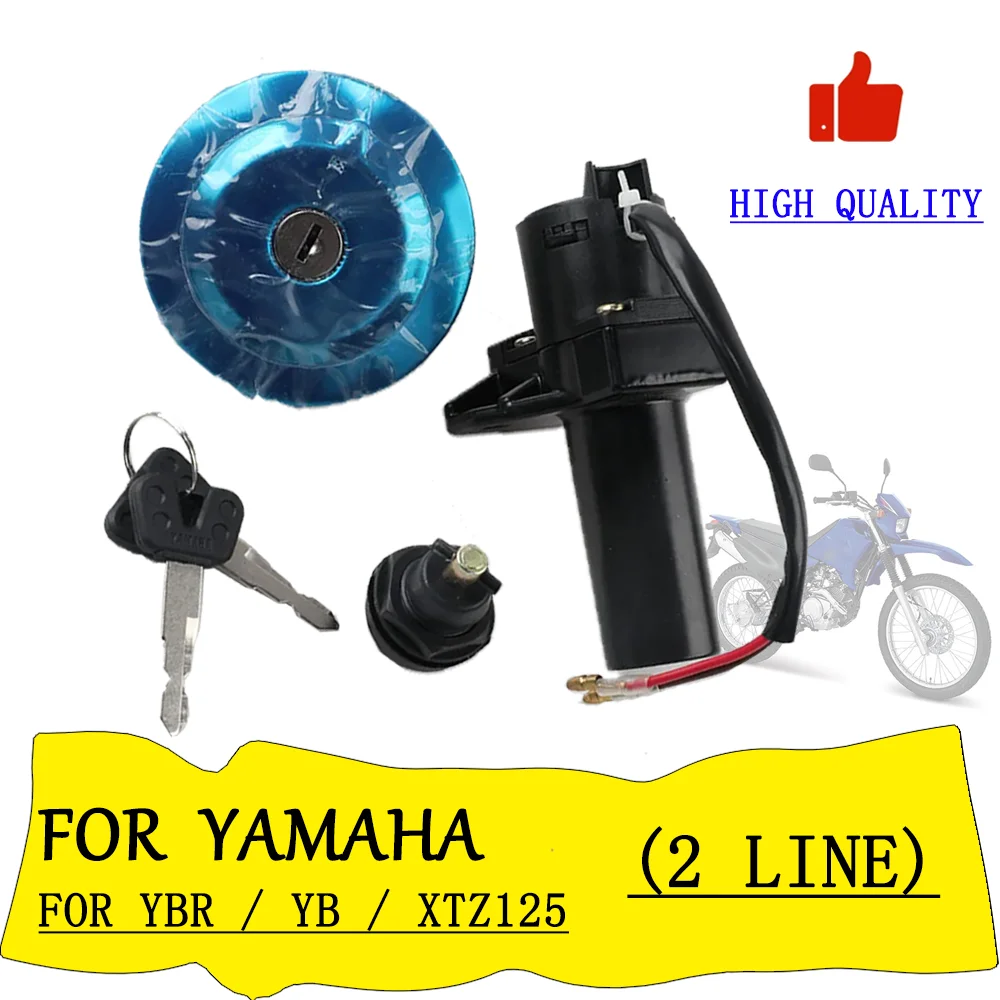 

For Yamaha YBR125 YB125 YBR150 YS150 XTZ125 Motorcycle Ignition Switch Start Key Lock Fuel Tank Cap Seat Lock Electric Door Lock
