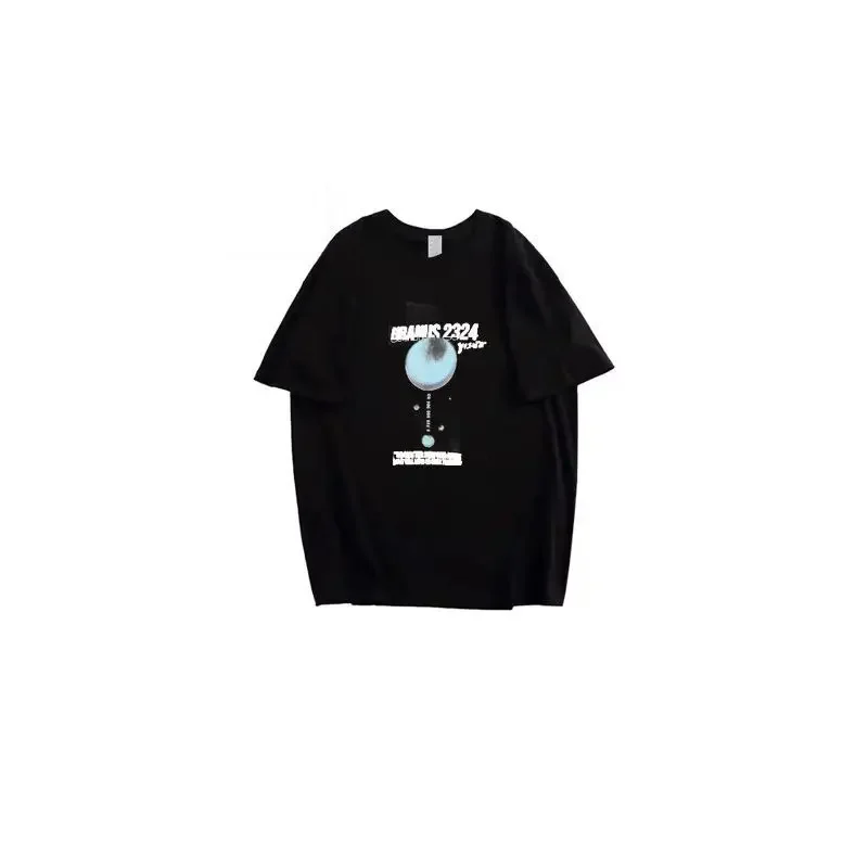 2025 فيلم أورانوس 2324 FreenBecky نفس تي شيرت بأكمام قصيرة اتجاهات الموضة الصيف القطن الخالص الاتجاه غير رسمي فضفاض #4