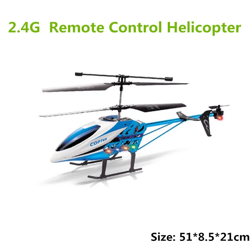 51M  Large Remote Control Drone Durable Rc Helicopter Toys 3.5CH Anti-Fall All Body With LED Light Outdoor Aircraft Model