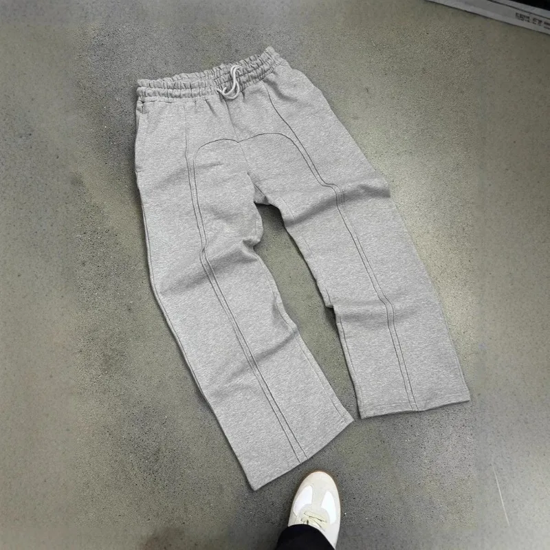 Best-selling Fashion Comfort Retro Men Wear Elastic Rope Sports Sweatpants Casual Long Pants High Street Hip-hop Rap Street Wear