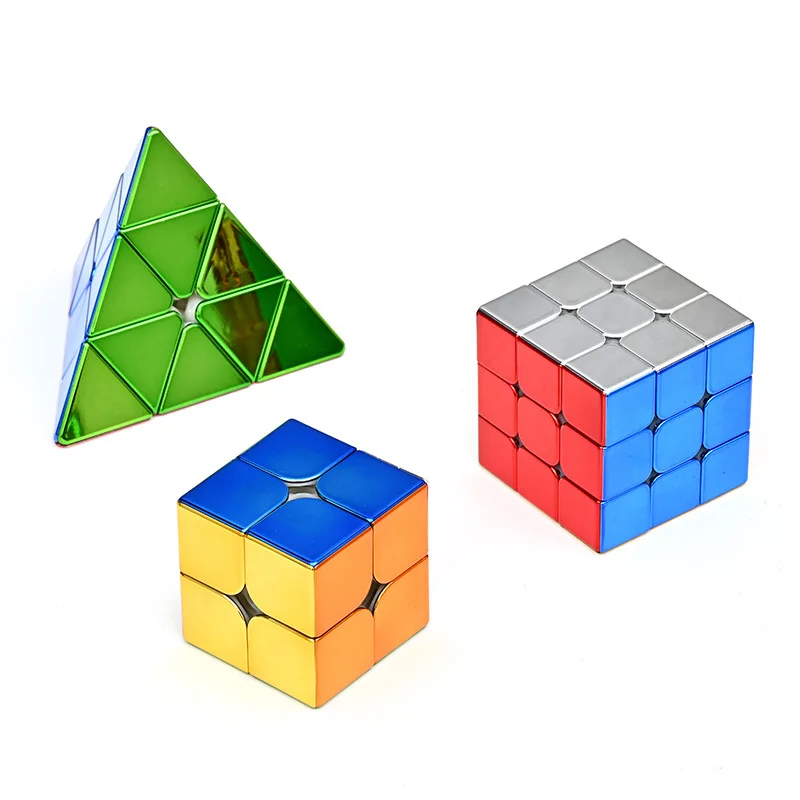 

Shengshou Magnetic 3X3 Magic Speed Cube Stickerless Professional Fidget Toys Sengso legend electroplate Cubo Magico Puzzle