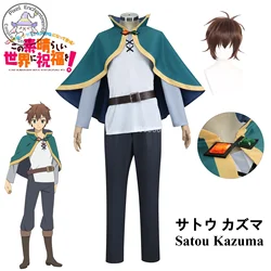 KonoSuba: God's Blessing on This Wonderful World Anime Satou Kazuma Cosplay Costume Men Cloak Halloween Carnival Role Play