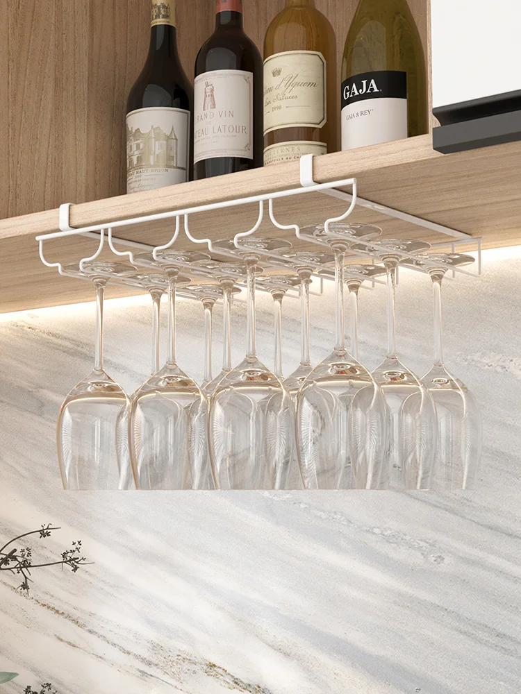 Goblet rack upside down home hanging wine glass rack