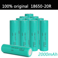 New 100% original 18650 3.7V 2000mAh 18650 lithium rechargeable battery suitable for GTL Evrefire flashlight battery