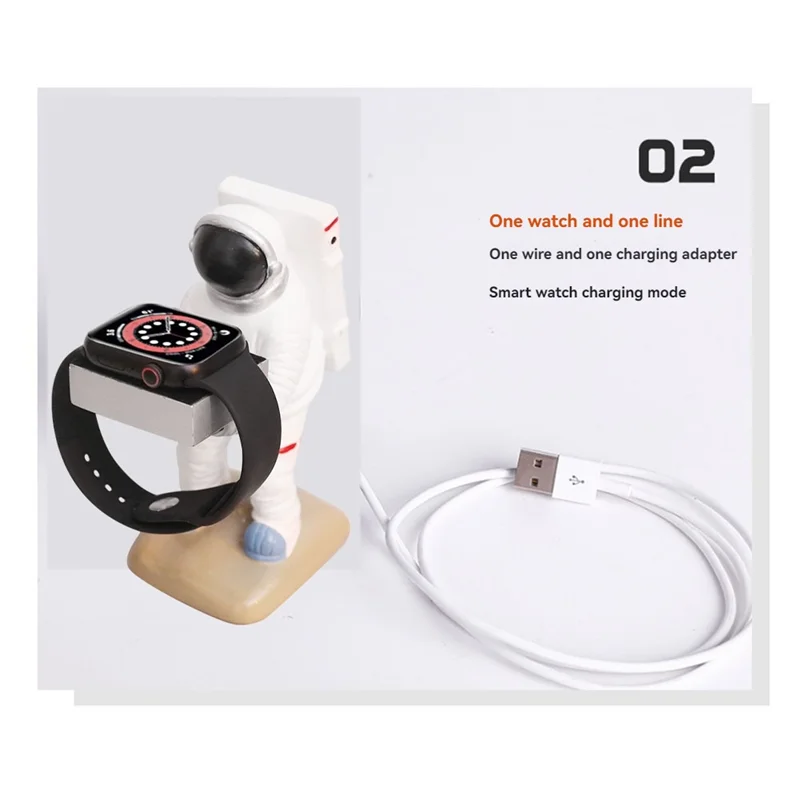 ABDE-For HUAWEI رائد الفضاء سطح المكتب ساعة لاسلكية شحن حامل ساعة عرض صندوق ساعة شحن قاعدة تخزين الرف الدعم