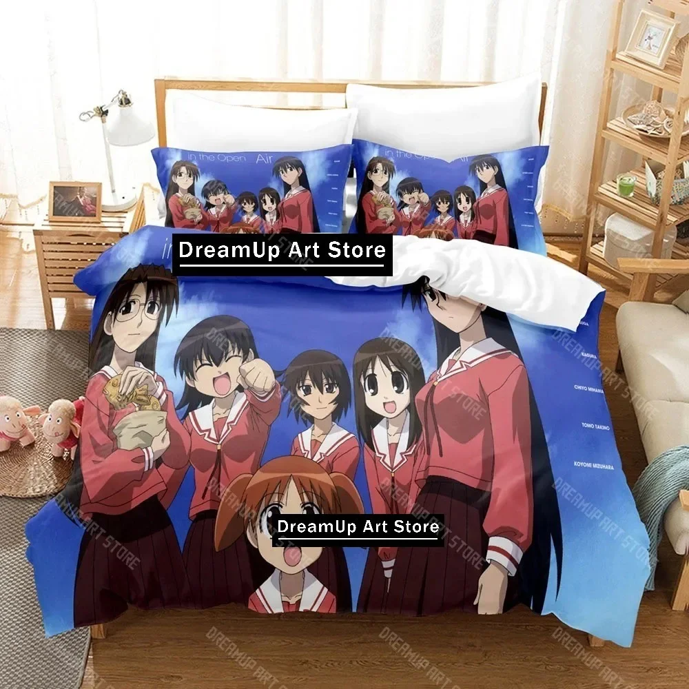 

Anime Azumanga Daioh Bedding Set Quilt Cover Bed Cover with Pillowcase Twin Single Queen King Size Boys Adult Home Textile