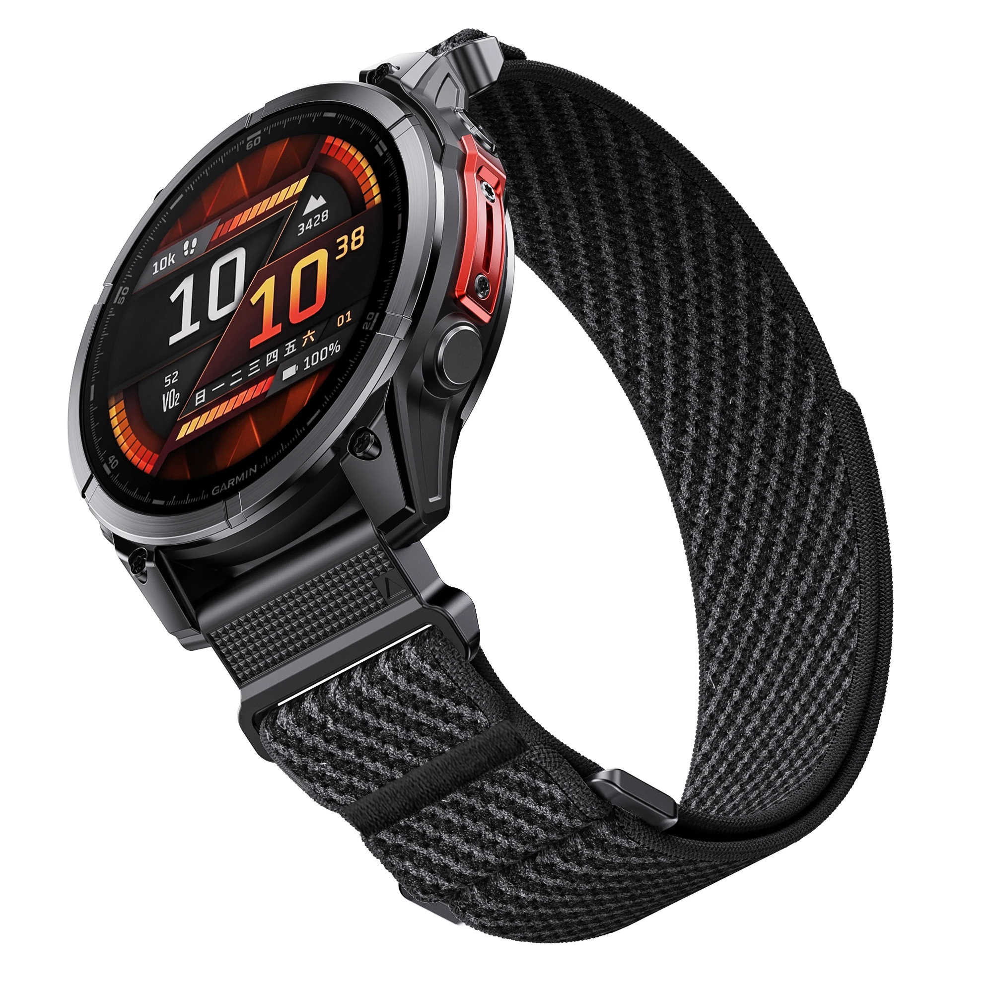 10G Super Light Nylon Spandex Watch Strap Hook&Loop Sport Band For Garmin Fenix 5 6 7 7Pro 8,Tactix ,Epix ,Instinct 1/E/2/2X/3