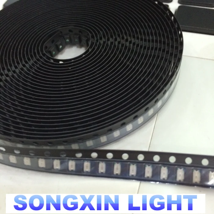 100 sztuk 1206 fioletowy/uv smd super jasna lampa diody elektroluminescencyjne XIASONGXIN LIGHT 390-410NM 3..2*1.6*0.8MM SMD 1206 diody LED