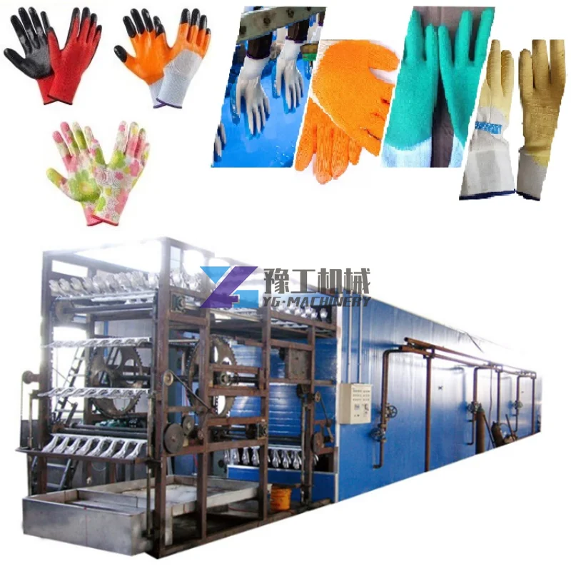 Small Glove Dipping Machine Malaysia Coated Glove Dipping Line Pu Dotted Hand Gloves Machine for Sale