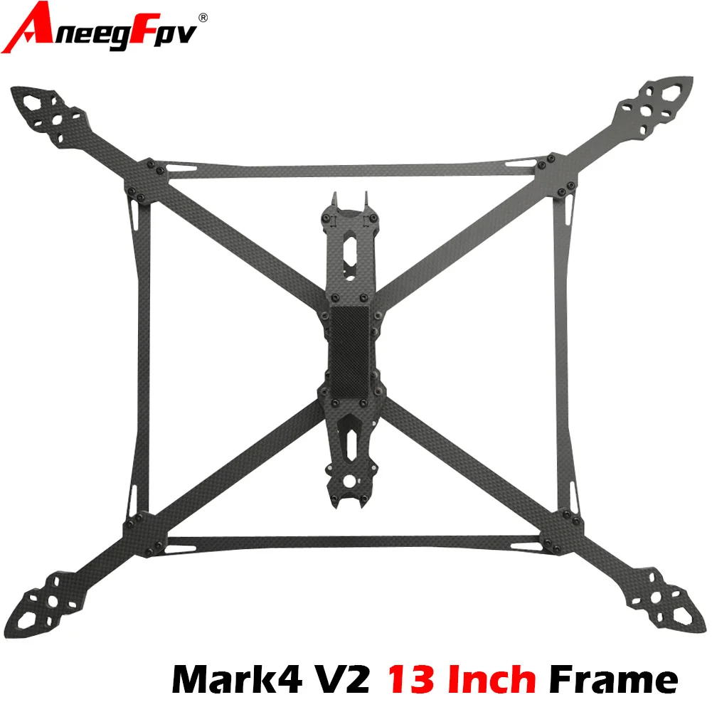 

Mark4 13-дюймовая версия V2 из углеродного волокна Rc Racing Fpv Crossing Drone Frame Fpv Crossing Captain Endurance Heavy Load Frame