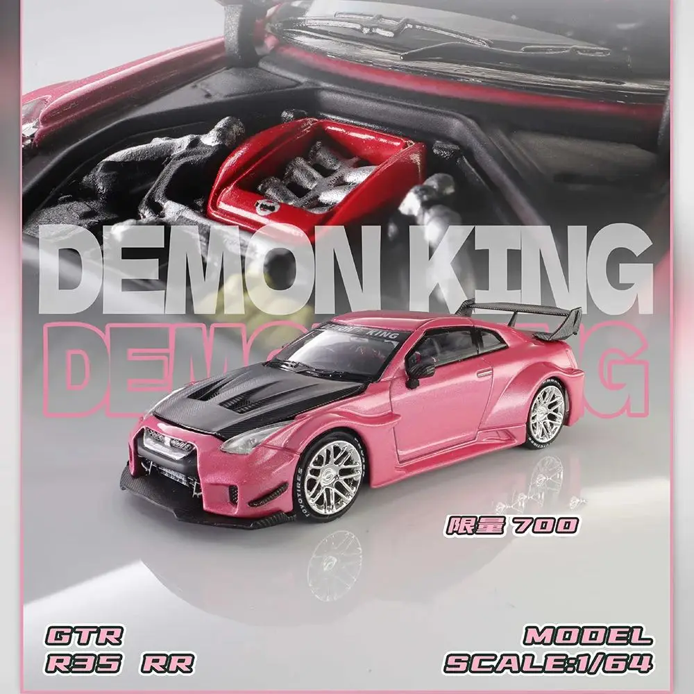 Demon King Auto 1:64 GTR R35 RR BMW E30 F40 Shenzhen Jiuzhou Exhibition Limited Edition Alloy Diecast Automodel - afbeelding 2