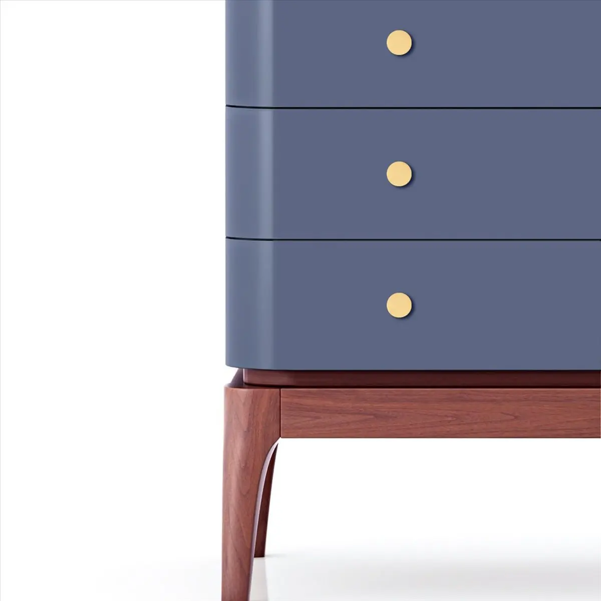 *A02R 4 قطع مقابض خزانة نحاسية صلبة تسحب درج خزانة مضمد مقابض ذهبية مقابض حديثة (1 × 1 بوصة / 28 مم × 28 مم)، مصقولة