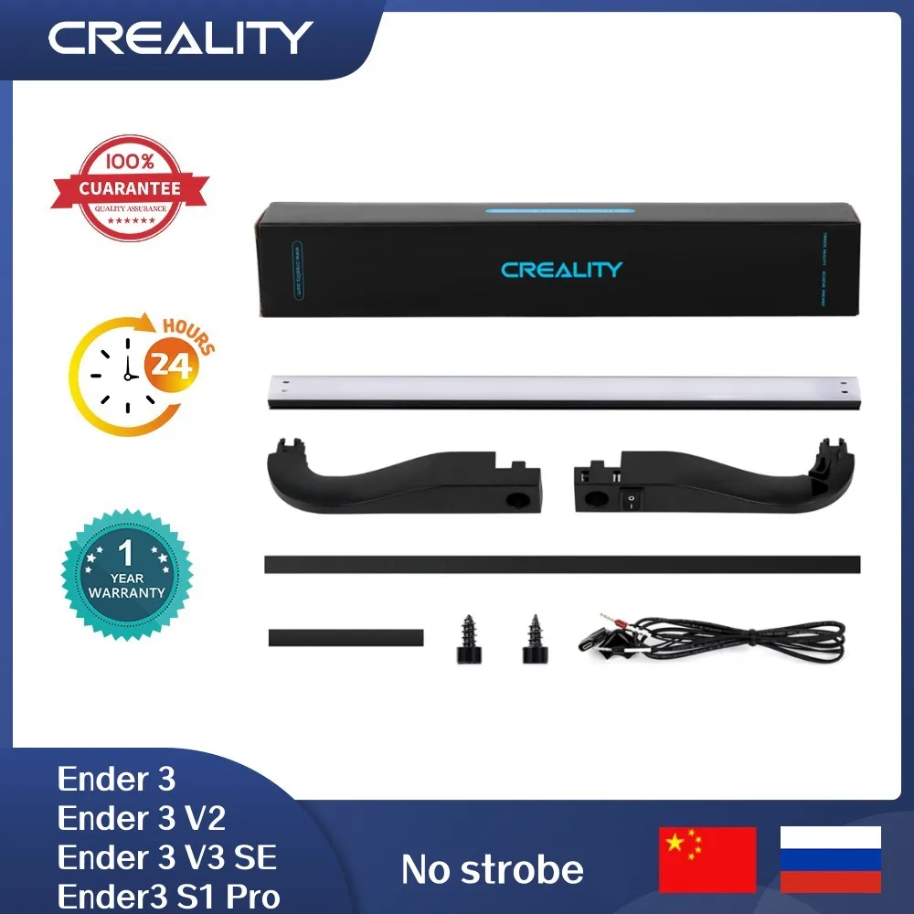 Creality Ender-3/Ender-3 V2 LED Light Bar Kit Upgraded LED Chip Soft Light No Strobe Power Saving for Ender 3 S1/S1 PRO