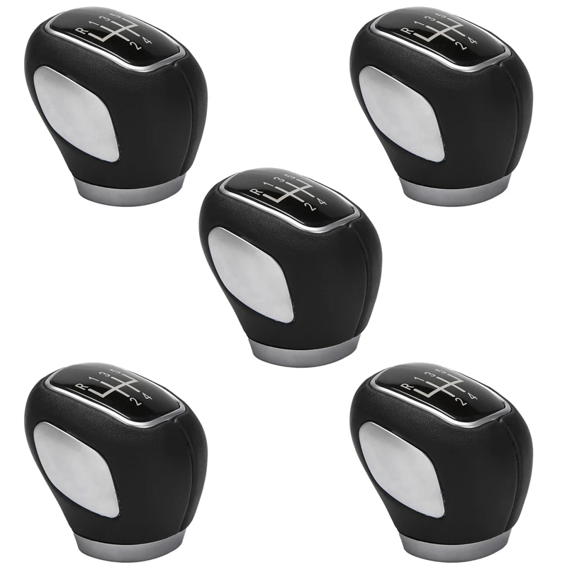 5X 5 Speed Manual Gear Shift Knob Shifter Lever Head For Chevrolet Cruze 2009-2015