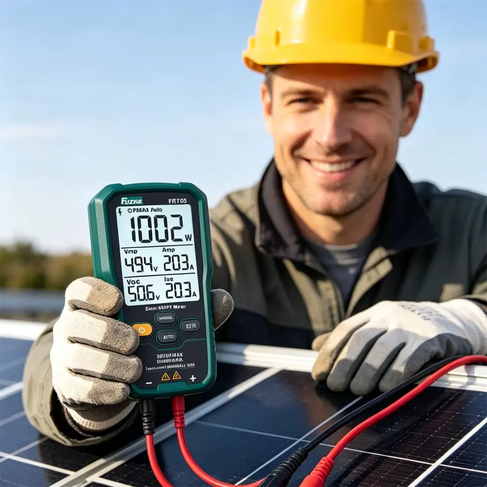 FR705E Solar MPPT Messgerät 2000W PV-Modul Maximale Leistungsanalyse 150V 45A Solarpanel-Tester Voc Isc Vmp Imp Photovoltaik-Tester – Detail 1