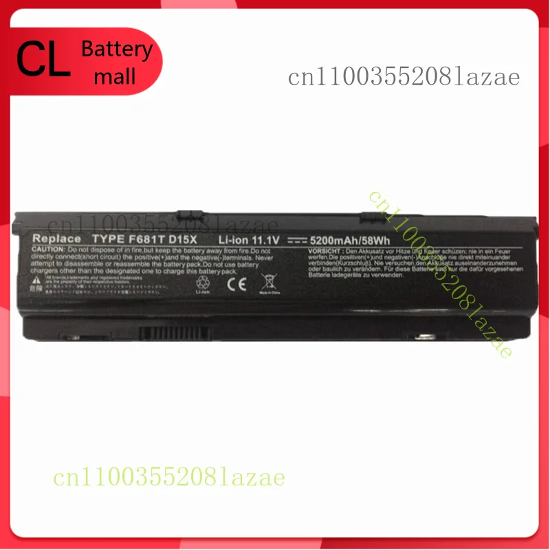 

Новый аккумулятор SMP F681T для M15X R1 D15X P08G D951T SQU-722 SQU-724 T780R