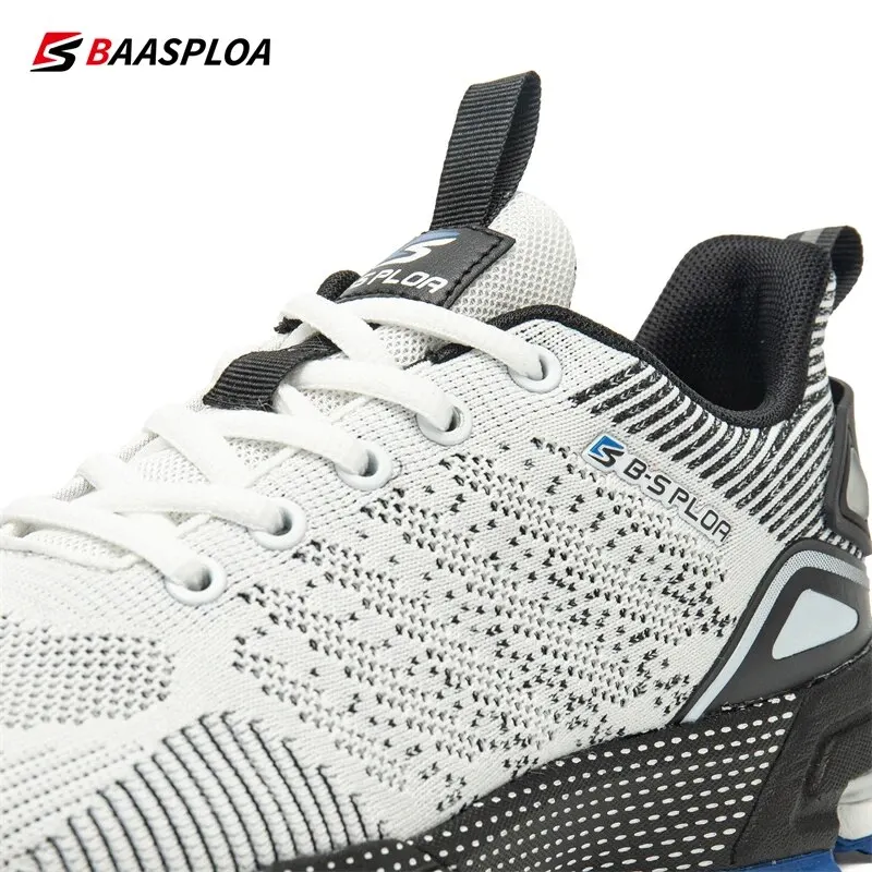 Baasploa Men Sport Shoes Breathable Sport Shoes Men High Quality Lightweight Professional Sneakers Male Non-Slip Outdoor