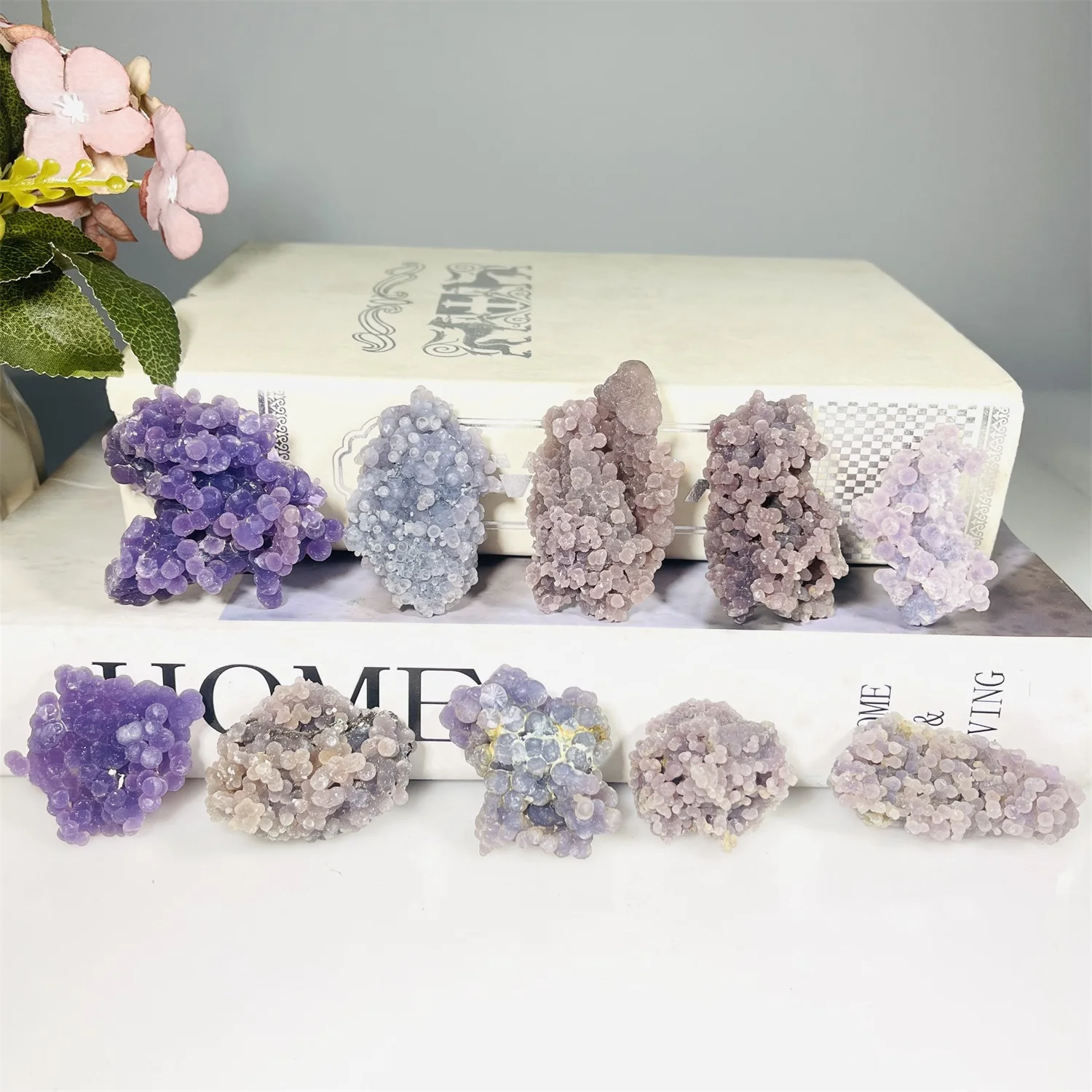 1pc Natural Precious Mineral Crystal Grape Agate Raw Stone,Ore Specimen,Precious Mineral Specimens,Raw Gemstone,DIY, Gift Idea
