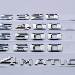 2015 ABS Black Letters Car Trunk Badge S320 S350 S400 S450 S500 S600 4MATIC Emblem Logo For Mercedes W223 W222 Auto Accessories