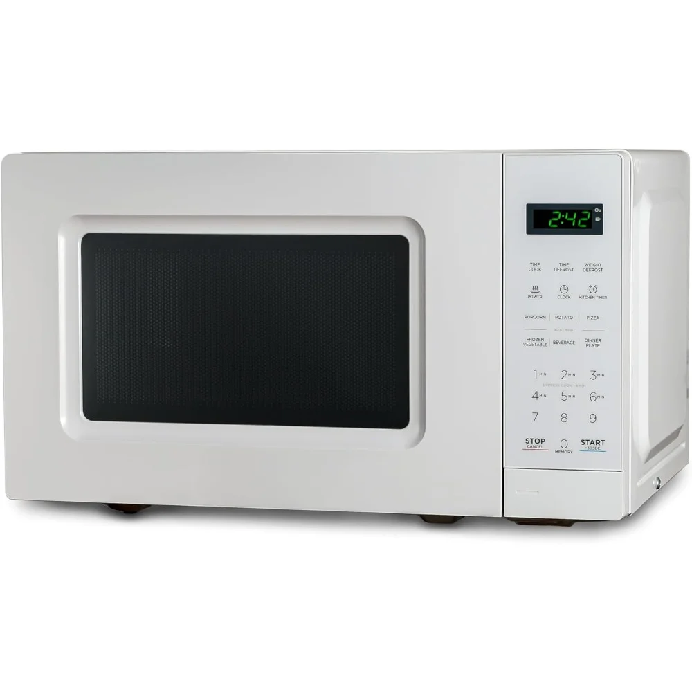 Oven Microwave dengan tampilan Digital, 0.7 Cu. Ft. 10 Level daya, oven Microwave Desktop